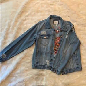 embroidered jean jacket